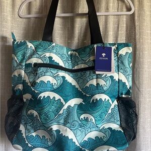 Vans Ocean Blue Wave Tote Bag